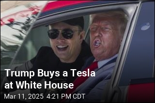 Trump Buys Tesla at White House