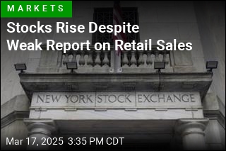 Stocks Rise Despite Weak Report on Retail Sales