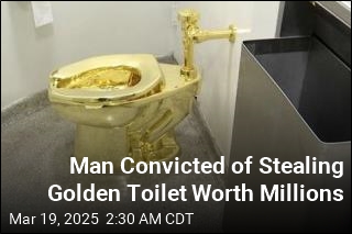 Man Convicted of Stealing Golden Toilet Worth Millions