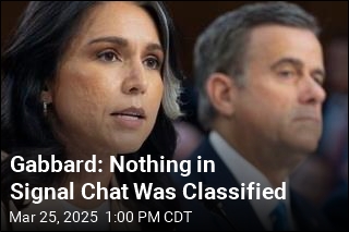 Gabbard: Nothing in Signal Chat Was Classified