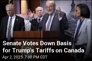 Senate Votes Down Basis for Trump&#39;s Tariffs on Canada