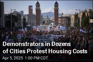 Demonstrators in Dozens of Cities Protest Housing Costs