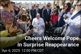 Pope Surprises Pilgrims With Appearance at Mass