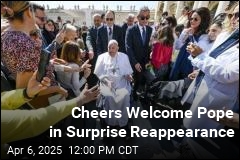 Pope Surprises Pilgrims With Appearance at Mass