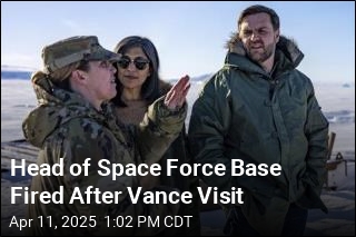 Head of Space Force Base Fired After Vance Visit
