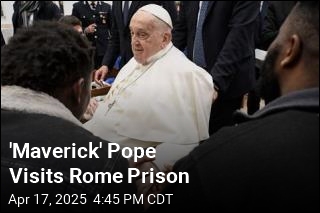 &#39;Maverick&#39; Pope Visits Rome Prison