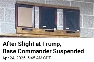 Base Commander Suspended After Slight at Trump, Hegseth