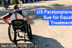 US Paralympians Sue for Equal Treatment