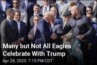 Trump Welcomes Eagles After Canceling Last Time
