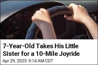 7-Year-Old Takes His Little Sister for a 10-Mile Joyride