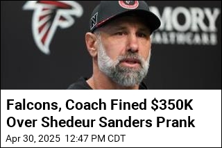 Falcons, Coach Fined Over Shedeur Sanders Prank
