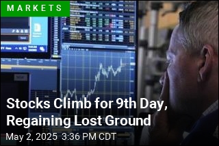 Stocks Climb for 9th Day, Regaining Lost Ground