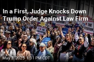 In a First, Judge Knocks Down Trump Order Against Law Firm