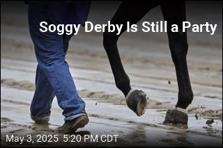 Soggy Derby Is Still a Party
