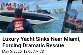 Luxury Yacht Sinks Near Miami, Forcing Dramatic Rescue