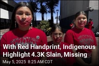 With Red Handprint, Indigenous Highlight 4.3K Slain, Missing
