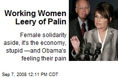Working Women Leery of Palin