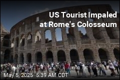 American Impaled at Rome&#39;s Colosseum