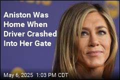 Driver Held After Crashing Into Jennifer Aniston&#39;s Gate