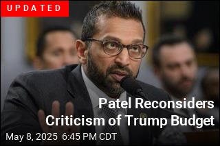 Trump&#39;s FBI Budget Isn&#39;t Enough, Patel Testifies