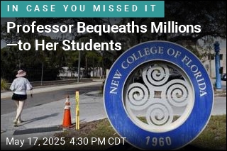 Professor Bequeaths Millions &mdash;to Her Students