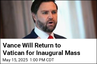 Vance Will Return to Vatican for Inaugural Mass