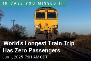 &#39;World&#39;s Longest Train Trip&#39; Has Zero Passengers