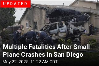 Plane Crashes in San Diego, Setting Homes Ablaze