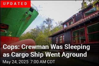 Guy Wakes Up to Find a Cargo Ship in His Yard
