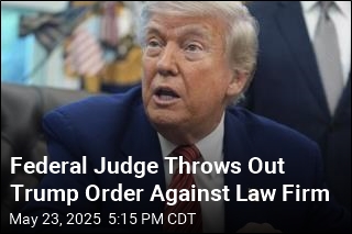 Federal Judge Throws Out Trump Order Against Law Firm