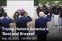Trump Honors Fallen Troops at Arlington