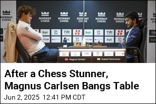 Magnus Carlsen Slams Table After a Surprise Chess Upset