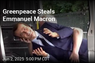 Greenpeace Activists Steal Museum&#39;s Wax Macron