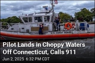 Pilot Calls 911 After Landing in Choppy Waters