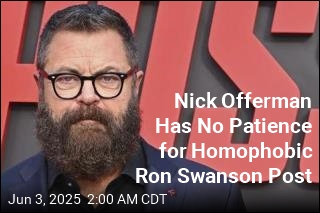 Nick Offerman Has No Patience for Homophobic Ron Swanson Post