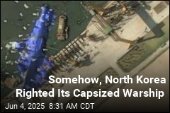 North Korea Rights Warship After Disastrous Launch