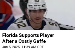 Florida Supports Player After a Costly Gaffe
