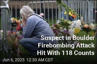 Suspect in Boulder Firebombing Attack Hit With 118 Counts