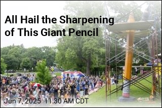 All Hail the Sharpening of This Giant Pencil