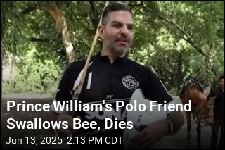 Prince William&#39;s Polo Friend Swallows Bee, Dies