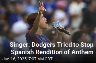 Singer: Dodgers Tried to Stop Spanish Rendition of Anthem