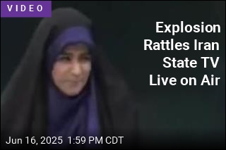 Explosion Rattles Iran State TV Live on Air