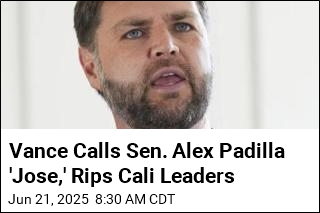 Vance Calls Sen. Alex Padilla &#39;Jose,&#39; Rips Cali Leaders