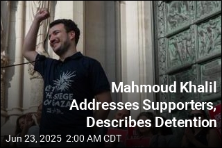 Mahmoud Khalil Addresses Supporters, Describes Detention
