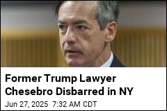Former Trump Lawyer Chesebro Disbarred in NY