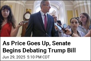 As Price Goes Up, Senate Begins Debating Trump Bill