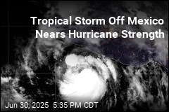 Tropical Storm Off Mexico Nears Hurricane Strength