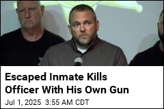 Escaped Inmate Kills Officer With His Own Gun