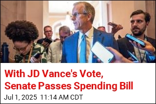 With JD Vance&#39;s Vote, Senate Passes Spending Bill