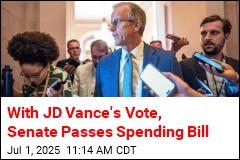 With JD Vance&#39;s Vote, Senate Passes Spending Bill